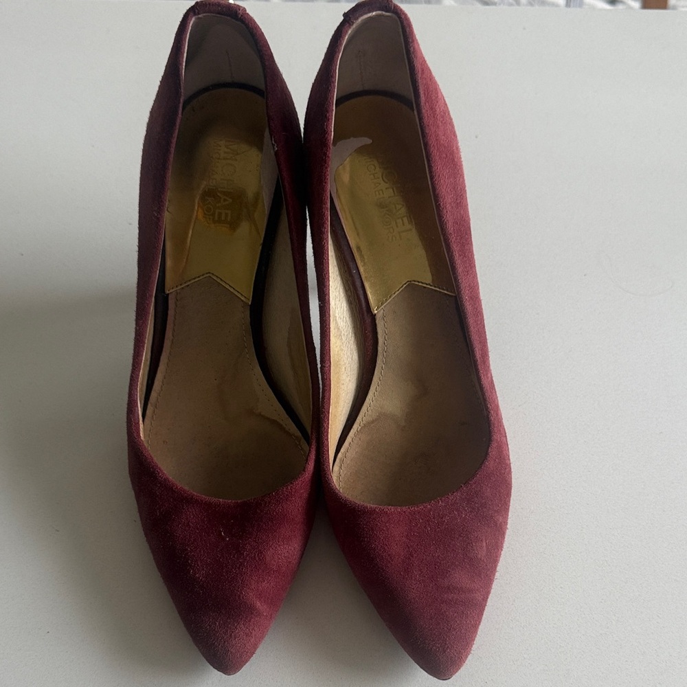 Michael Kors Deep Red Suede Heels